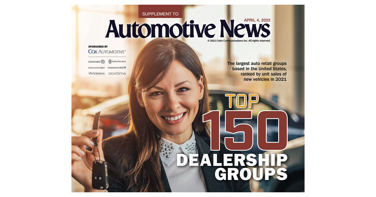 Megadeals shake up Automotive News' 2022 list of the top 150 dealership
