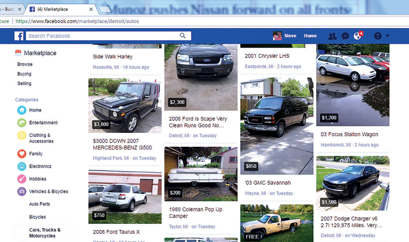 Will Facebook be the next big thing in online usedcar ads