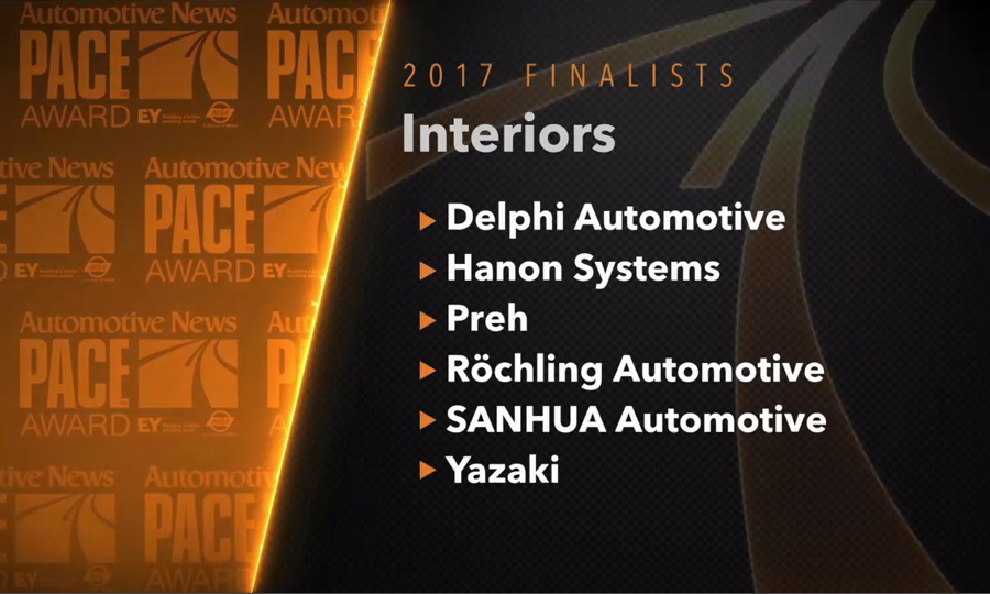 2017 PACE Award Finalists - Interiors Video from Automotive News