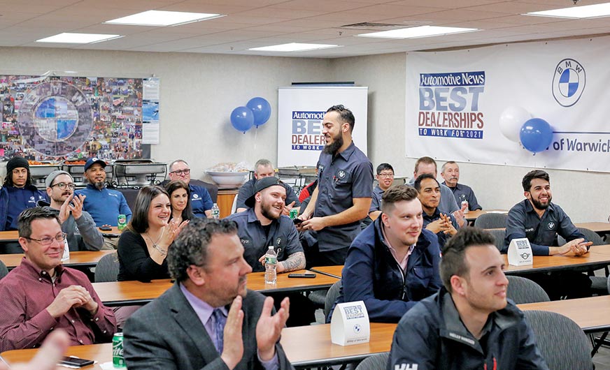 Best Dealerships To Work For BMW of Warwick Automotive News