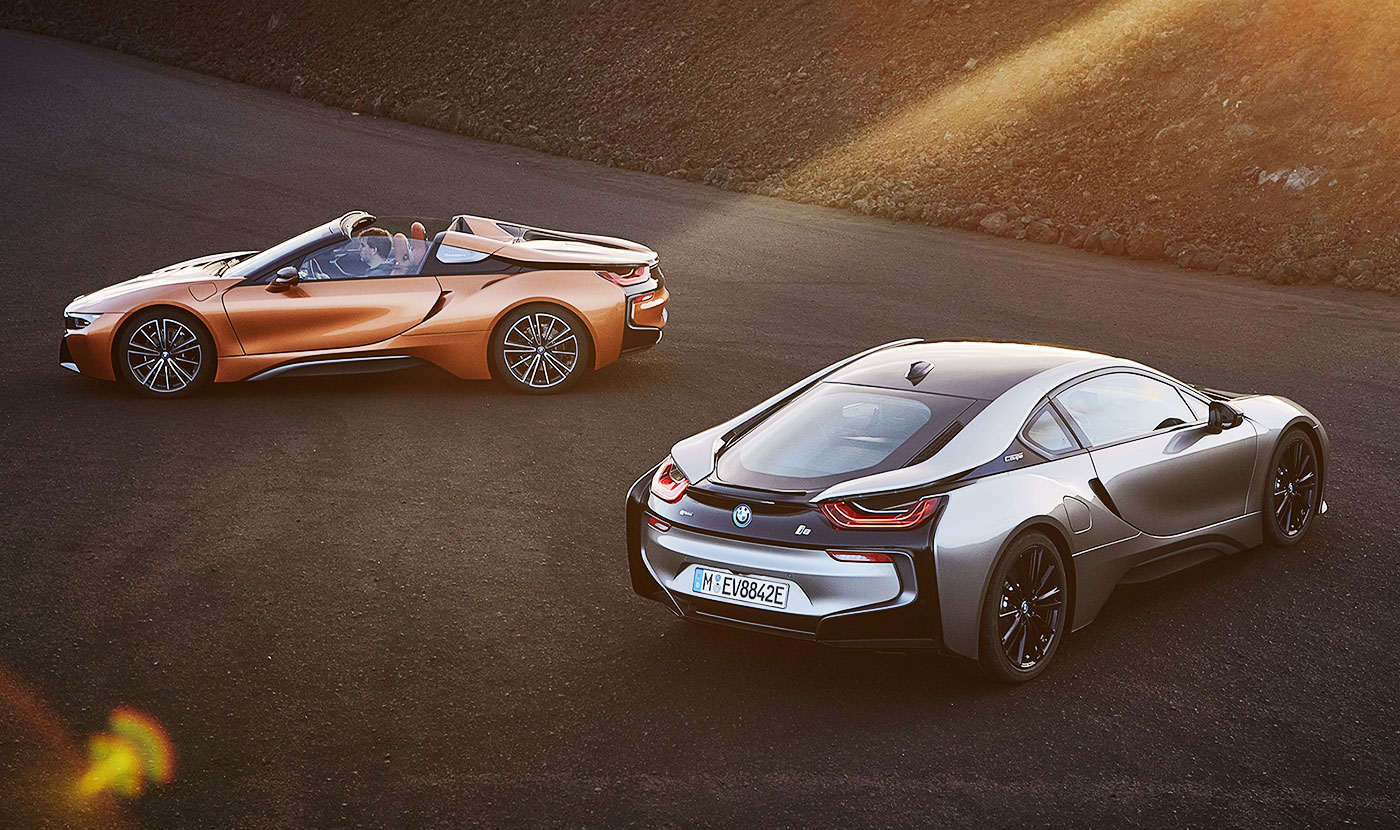 2019 BMW i8 roadster and coupe