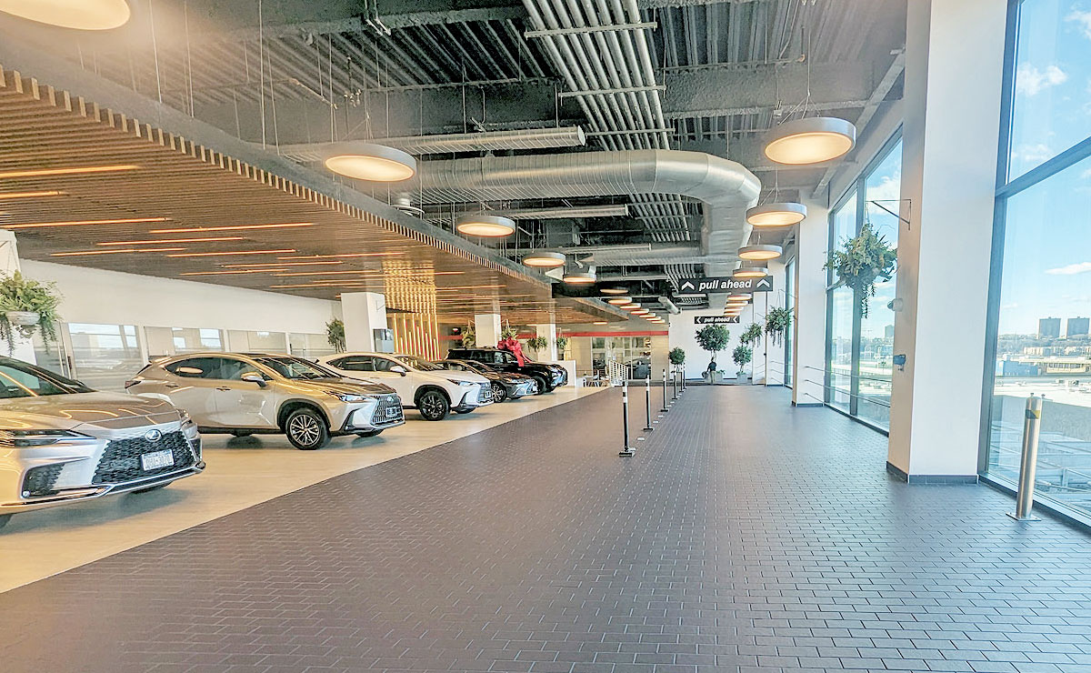 ToyotaLexus dealer creatively uses vertical space in Manhattan
