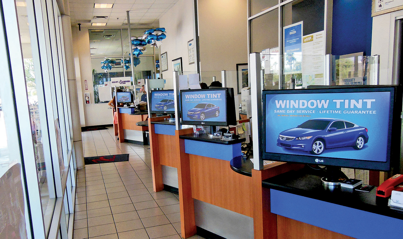 the dealership TV set Automotive News