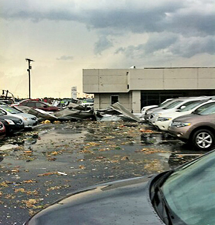 After a tornado destroyed 2 of Fletcher Auto Group's stores, dealership