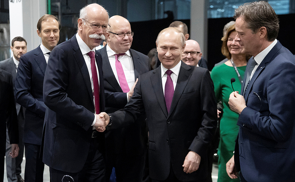 Opening of Mercedes-Benz plant in Russia