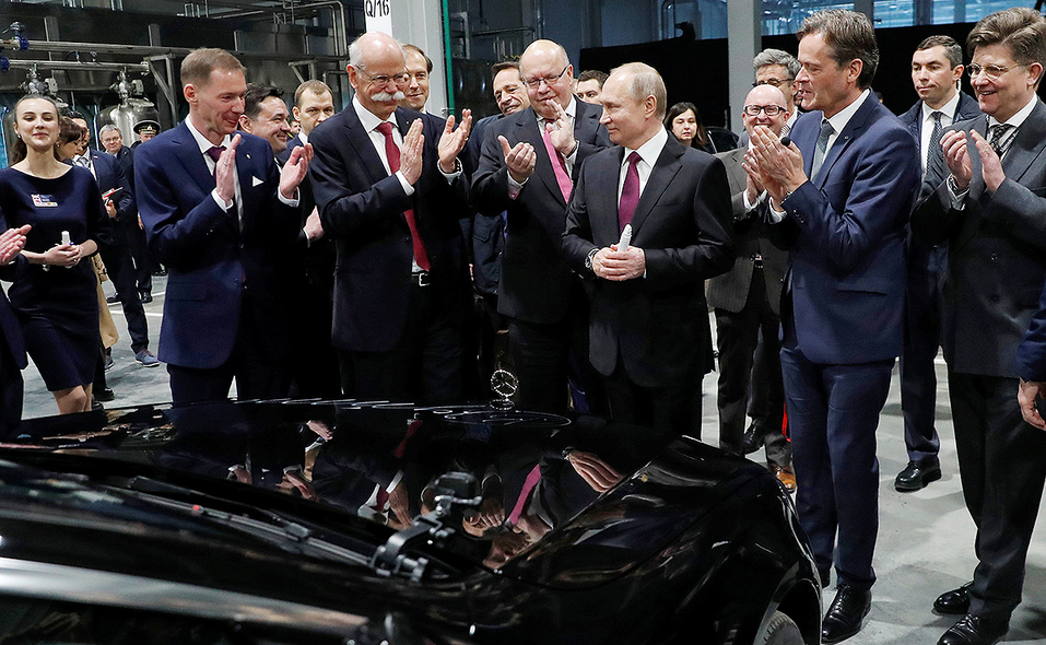 Opening of Mercedes-Benz plant in Russia