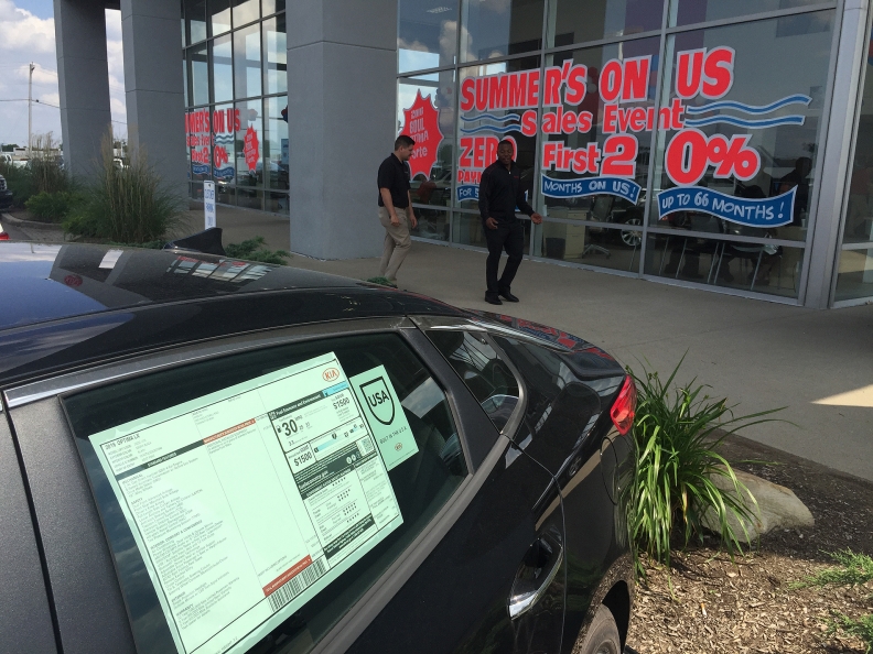 New-car interest rate hits 6-month low